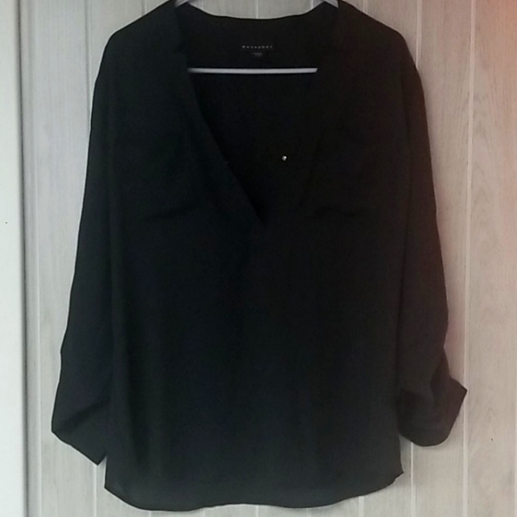 Blouse Black flowy - Picture 1 of 3